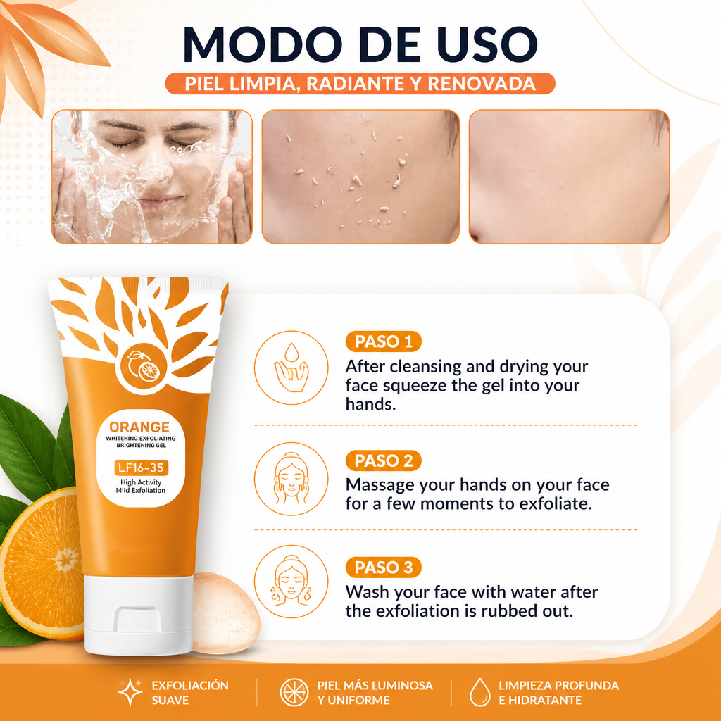 EXFOLIANTE ORANGE [PV1-WHATSAPP-ELITEZONEMARKET]